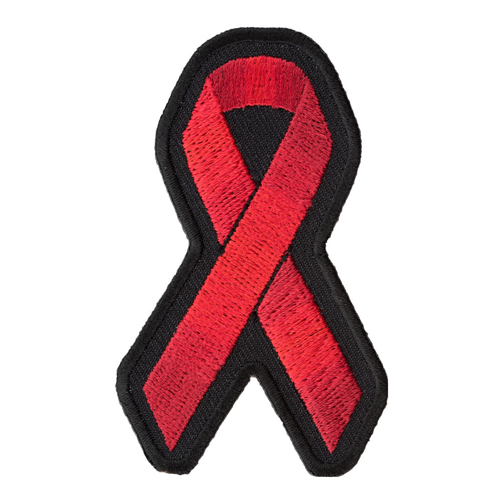 Red Awareness Ribbon Patch, Support Patches — product image