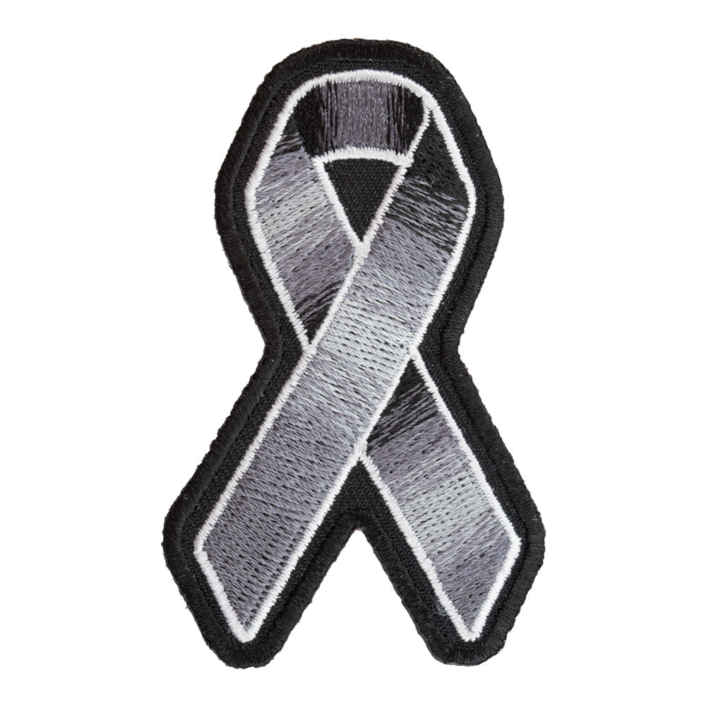 Black Awareness Ribbon Patch, Support Patches — product image