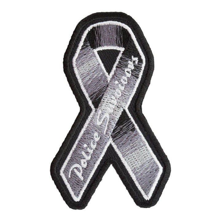 Police Survivors Ribbon Patch, Law Enforcement Patches — product image
