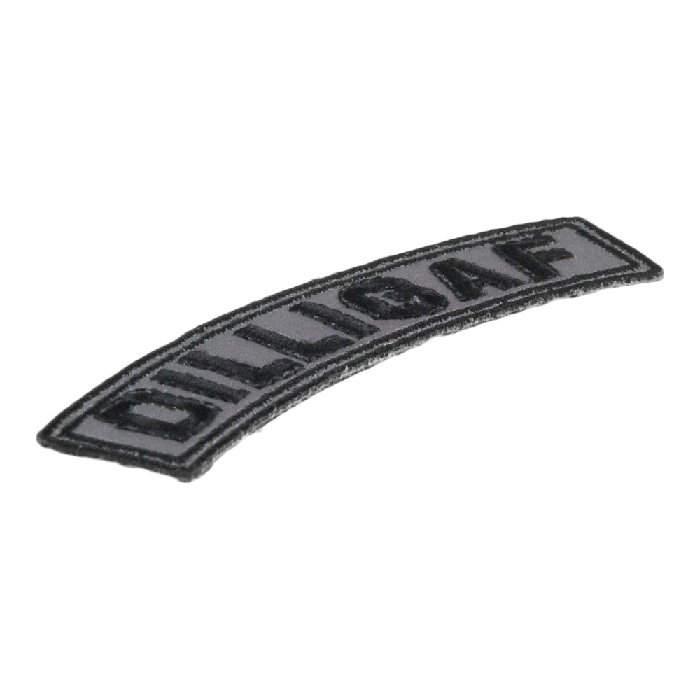 DILLIGAF Reflective Top Rocker Patch, Small Size — detail view 1
