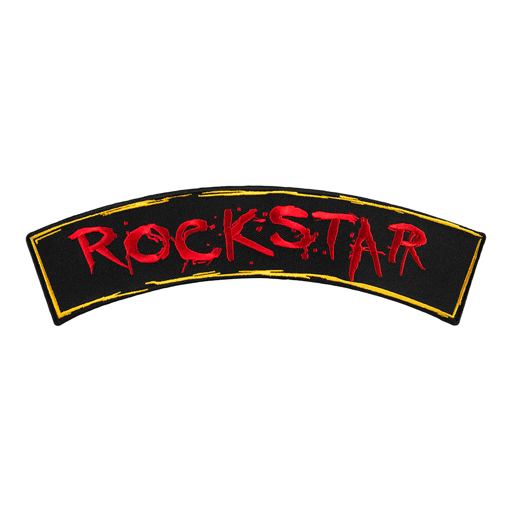 Rockstar Red Graffiti Rocker Patch, Women's Rocker Patches — product image
