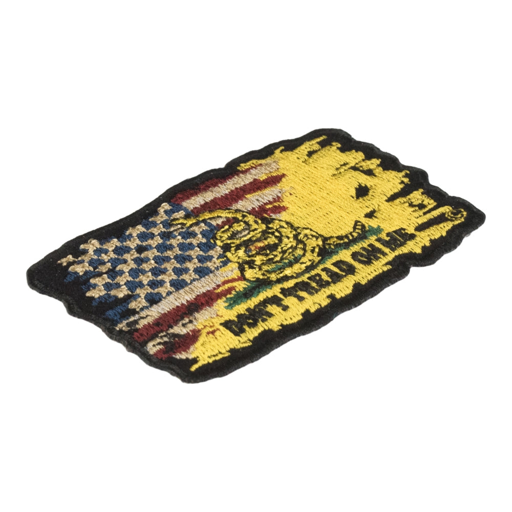 Distressed American Gadsden Flag Crossover Patch, X-Small — detail view 1