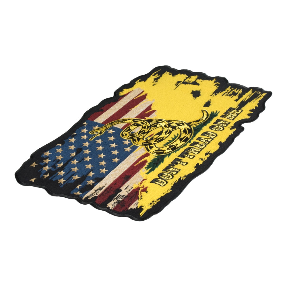 Distressed American Gadsden Flag Crossover Patch, X-Large Size — detail view 1