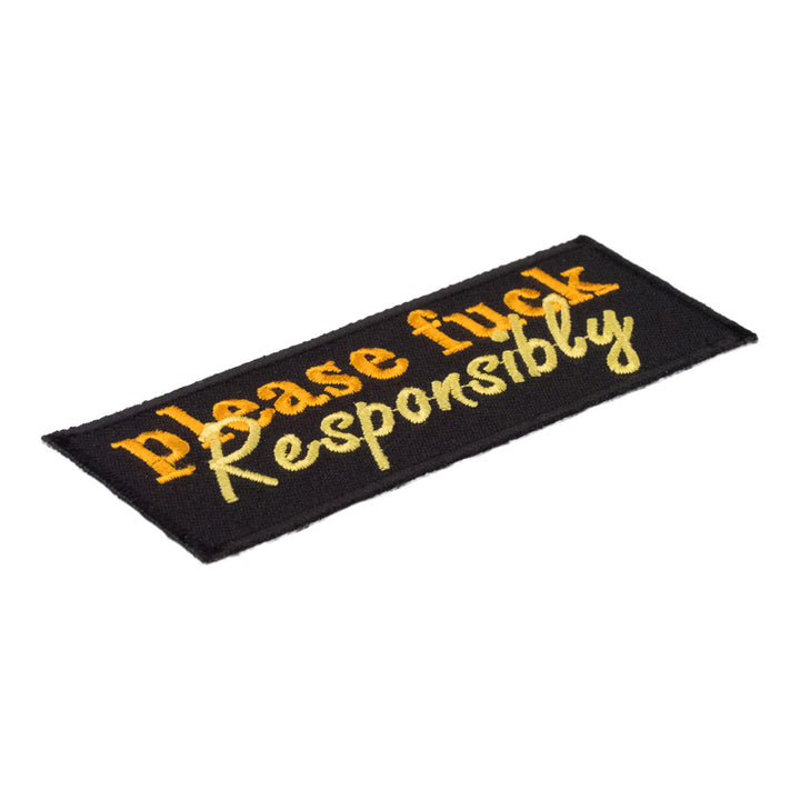 Please Fuck Responsibly Patch, Dirty Sayings Patches — detail view 1