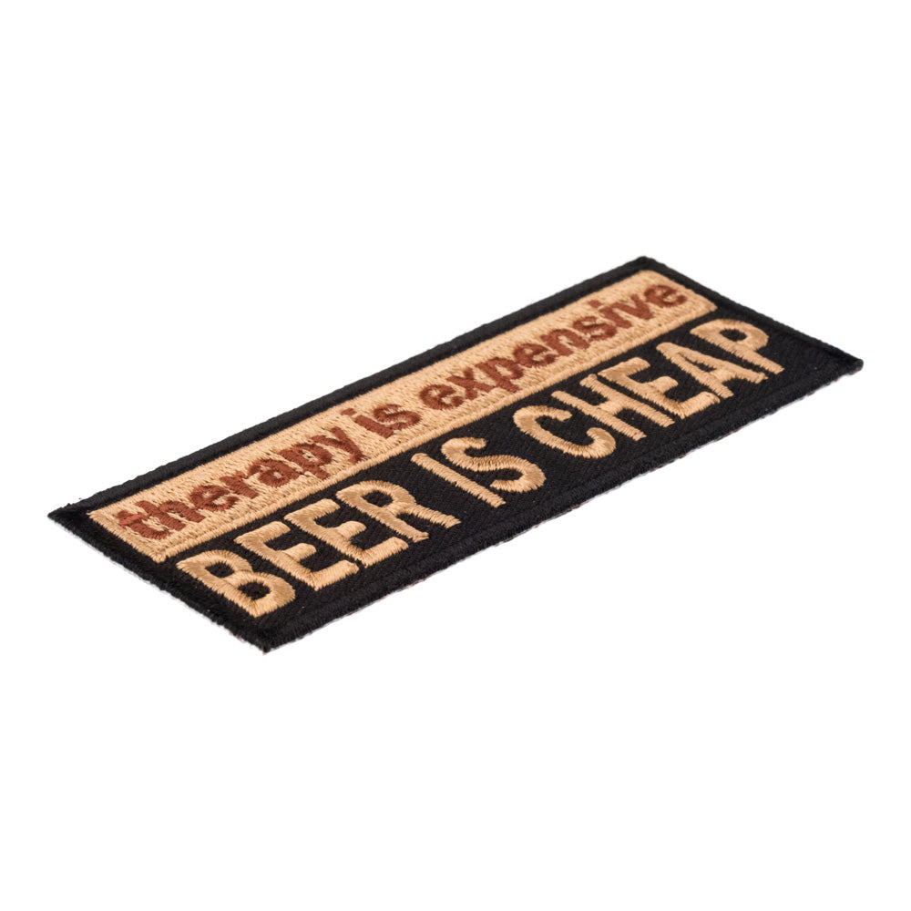 Therapy Is Expensive Beer Is Cheap Patch, Sayings Patches — detail view 1