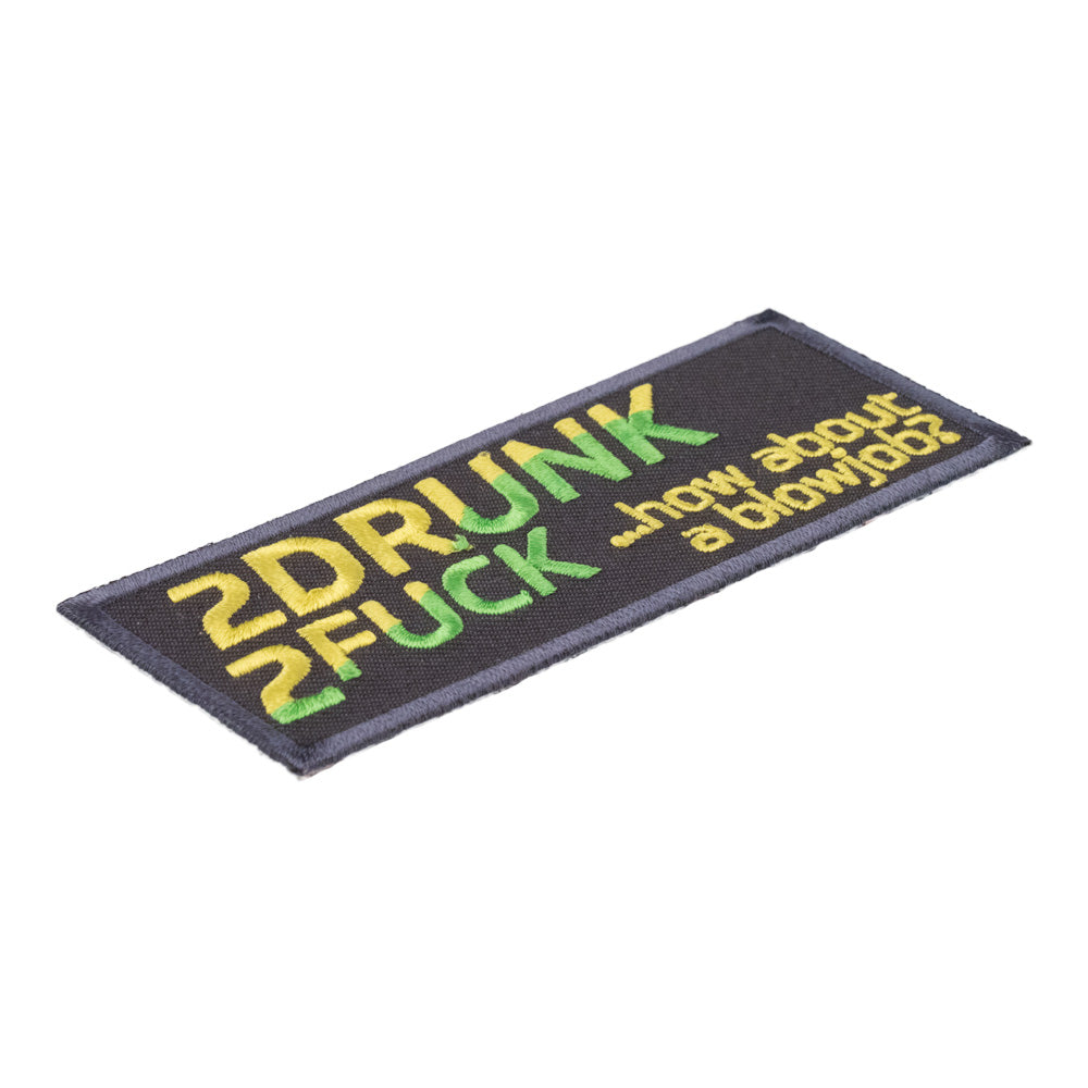 2 Drunk 2 Fuck How About Blow Job Patch, Vulgar Patches — detail view 2