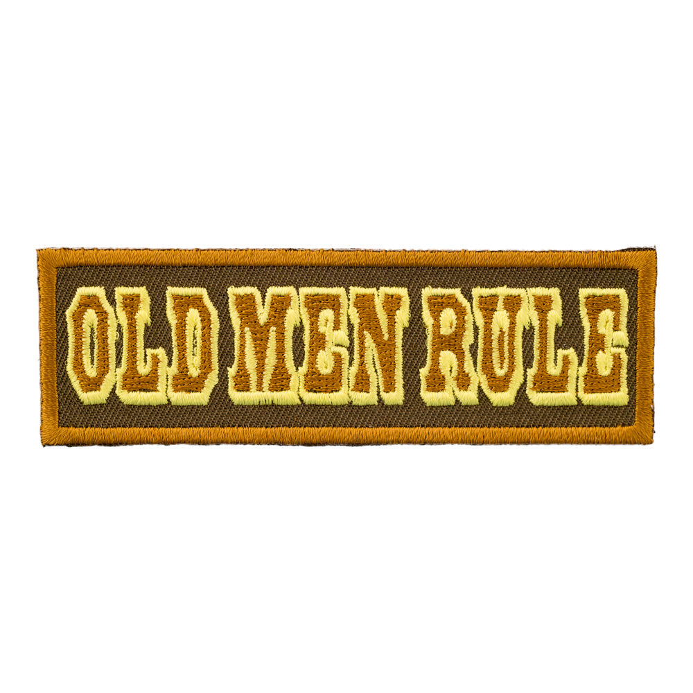 Old Men Rule Patch, Funny Old School Sayings Patches — product image