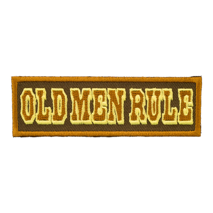 Old Men Rule Patch, Funny Old School Sayings Patches — product image