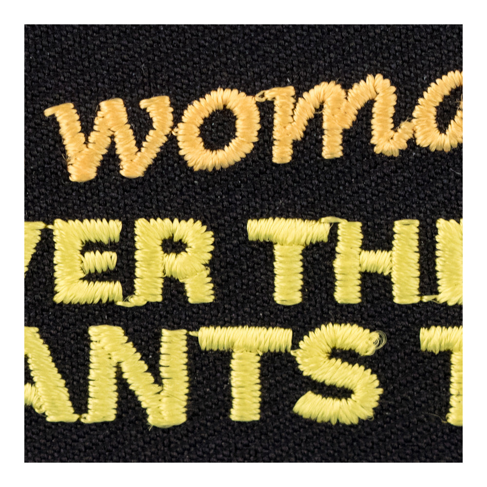 A Real Woman Is What She Wants To Be Patch, Ladies Patches — detail view 1