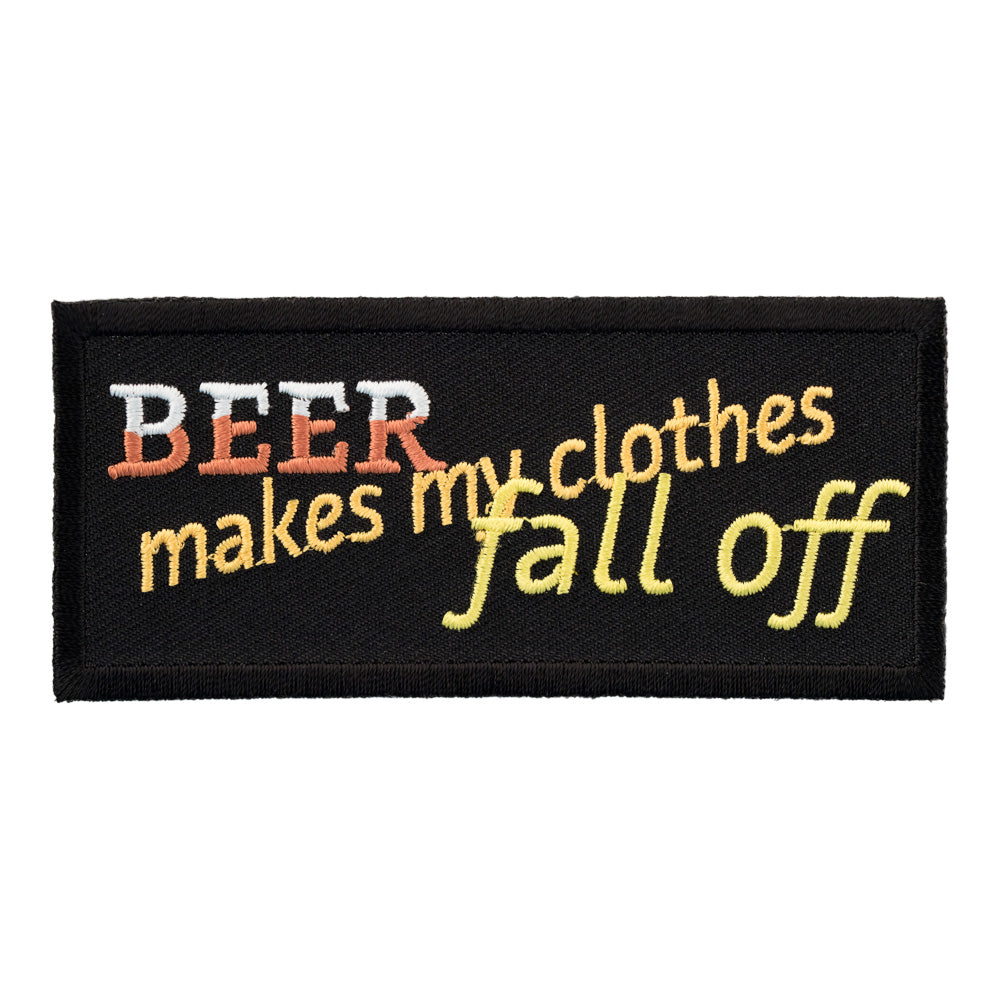 Beer Makes My Clothes Fall Off Patch, Dirty Patches — product image