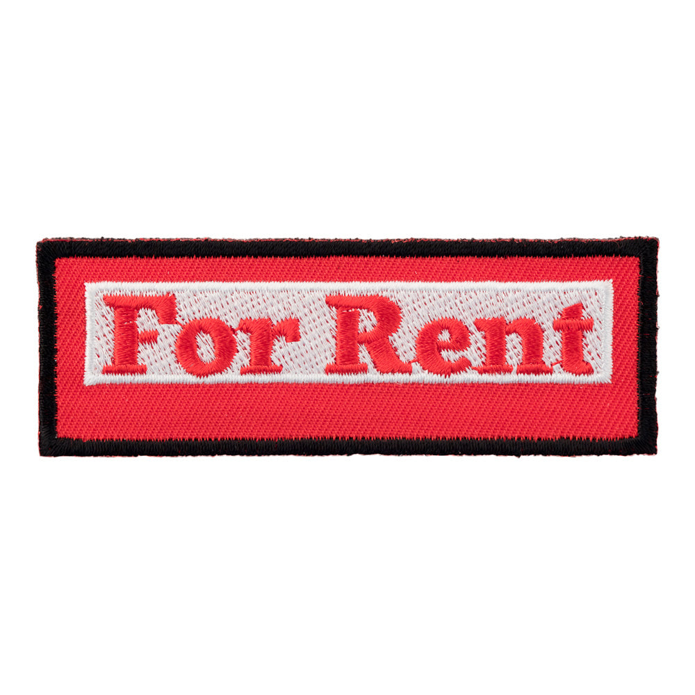 For Rent Red Patch, Funny Sayings Patches — product image