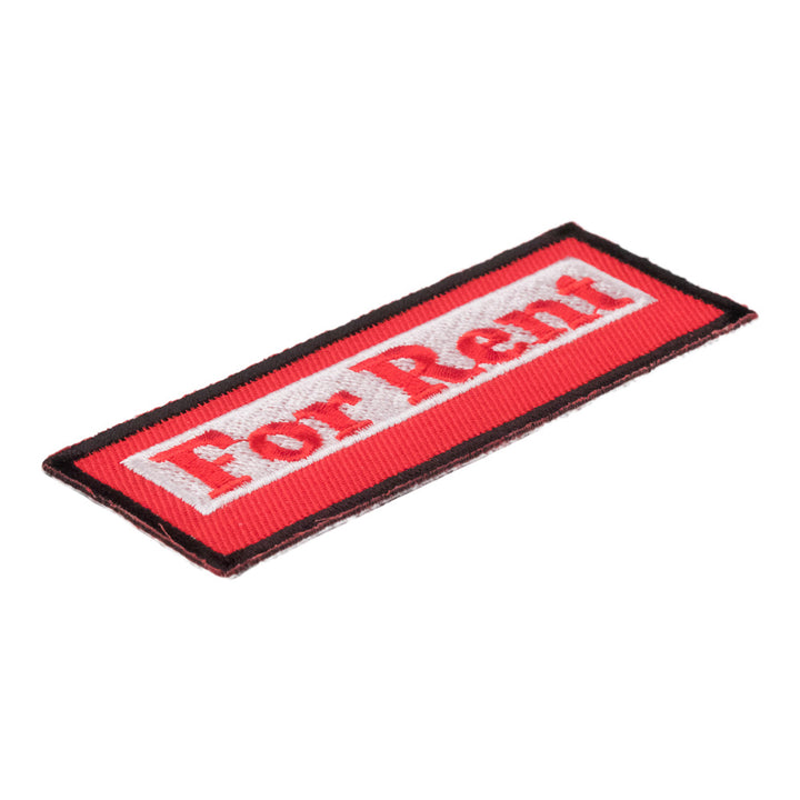 For Rent Red Patch, Funny Sayings Patches — detail view 2