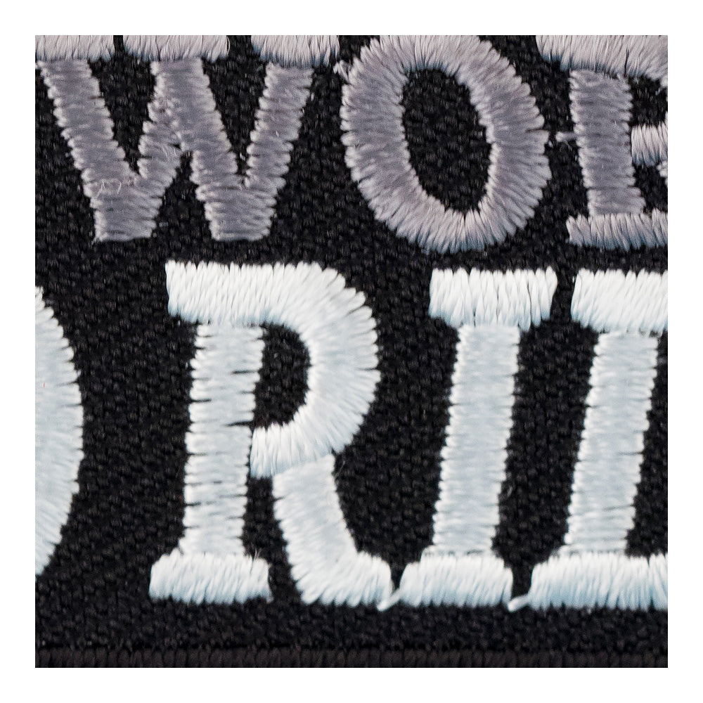 Hate To Work Love To Ride Patch, Biker Sayings Patches — detail view 1