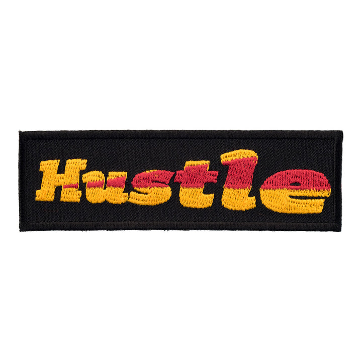Hustle Red &amp; Yellow Patch, Sayings Patches — product image