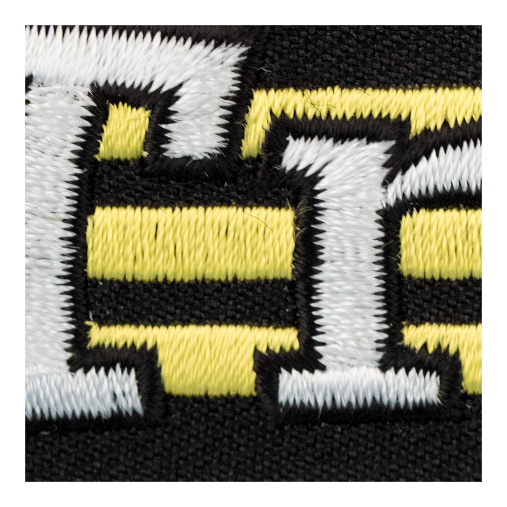Triker Yellow Stripes Patch, Motorcycle Sayings Patches — detail view 2