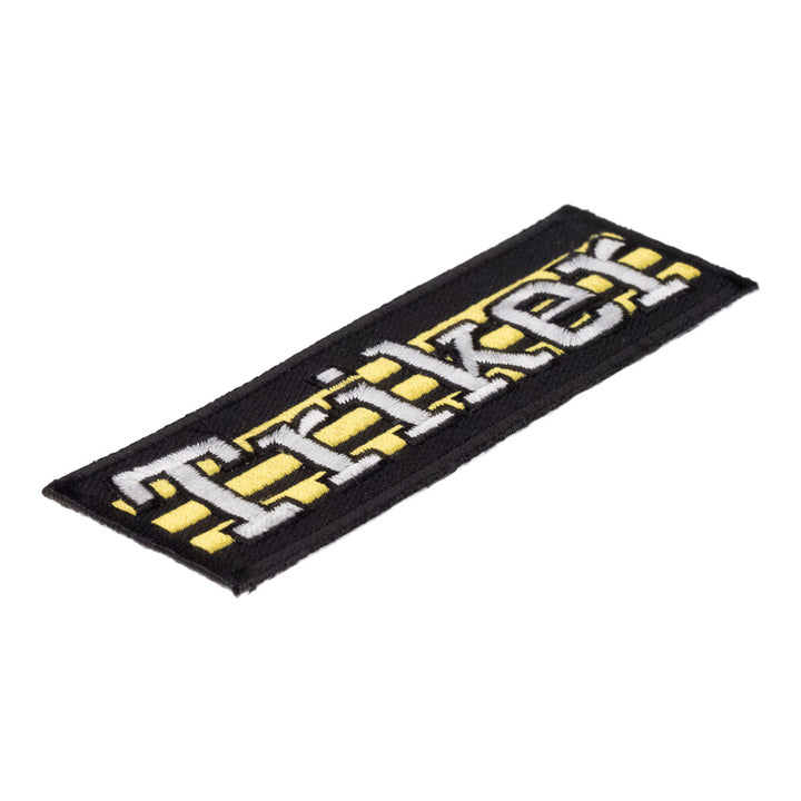 Triker Yellow Stripes Patch, Motorcycle Sayings Patches — detail view 1