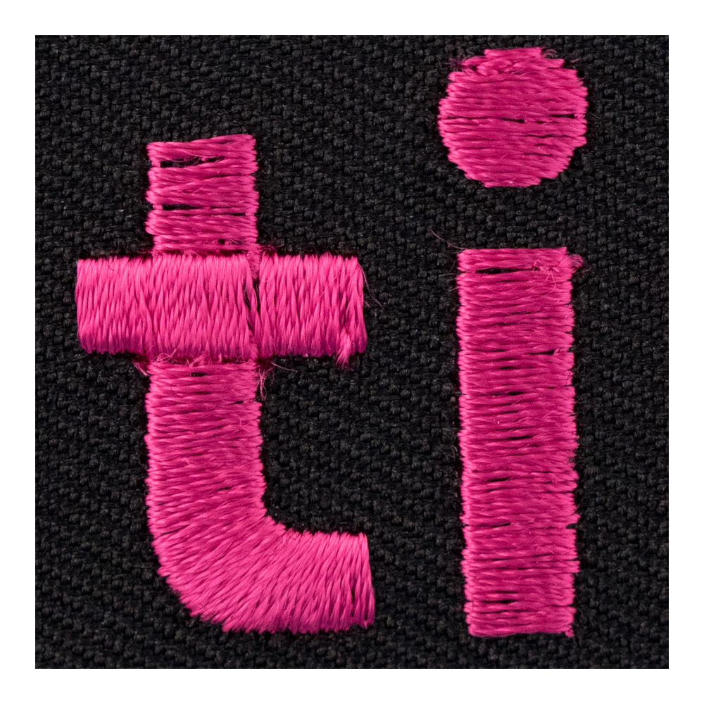 Latino Pink &amp; Black Patch, Latin American Patches — detail view 1