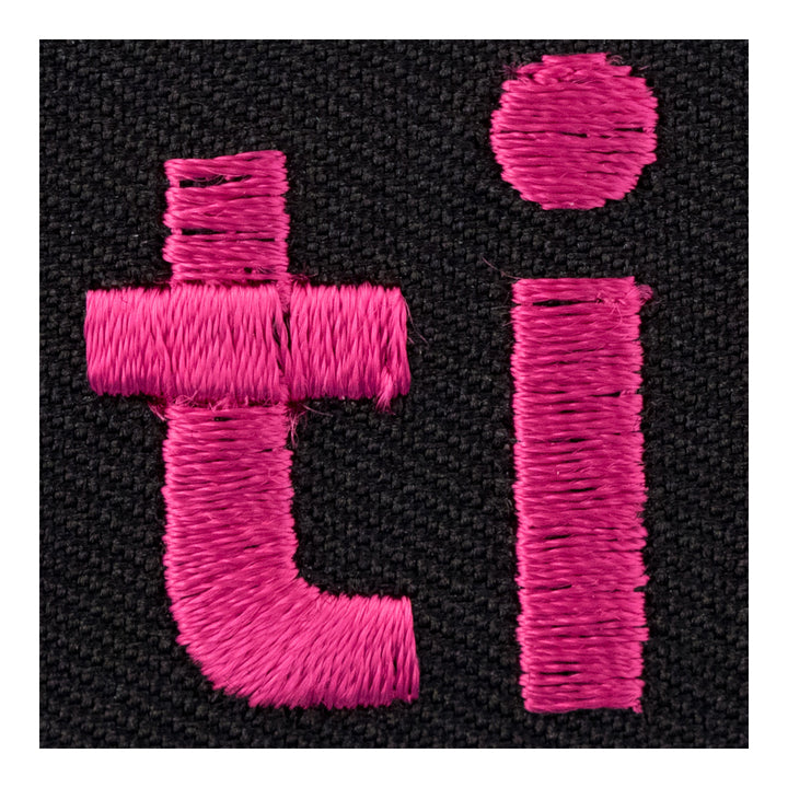 Latino Pink &amp; Black Patch, Latin American Patches — detail view 1