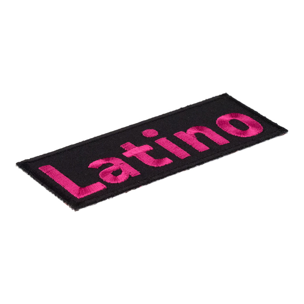Latino Pink &amp; Black Patch, Latin American Patches — detail view 2