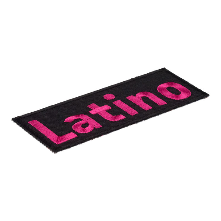 Latino Pink &amp; Black Patch, Latin American Patches — detail view 2