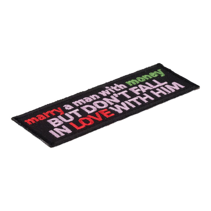 Marry A Man With Money Patch, Sayings Patches — detail view 2