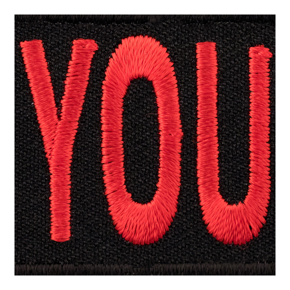 Fuck You All Red &amp; Black Patch, Sayings Patches — detail view 1