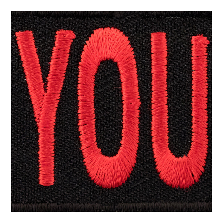 Fuck You All Red &amp; Black Patch, Sayings Patches — detail view 1