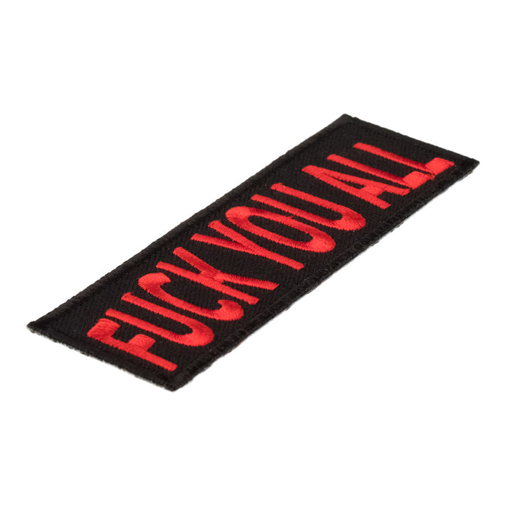 Fuck You All Red &amp; Black Patch, Sayings Patches — detail view 2