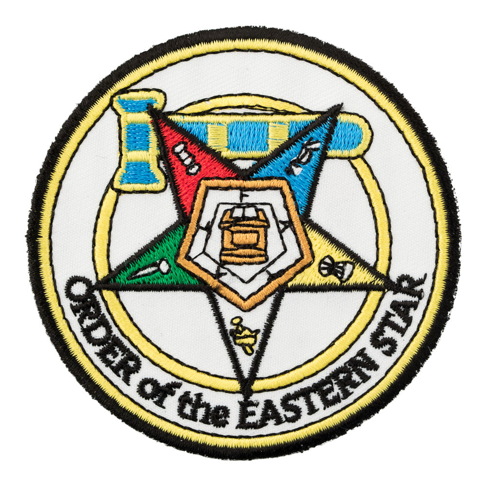 Order Of The Eastern Star Round Patch, Masonic Patches — product image