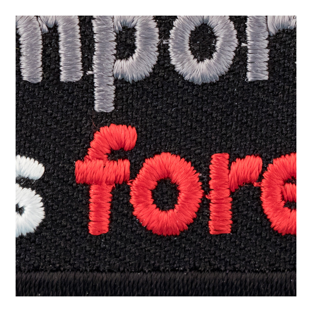 Pain Is Temporary Quitting Is Forever Patch, Sayings Patches — detail view 2