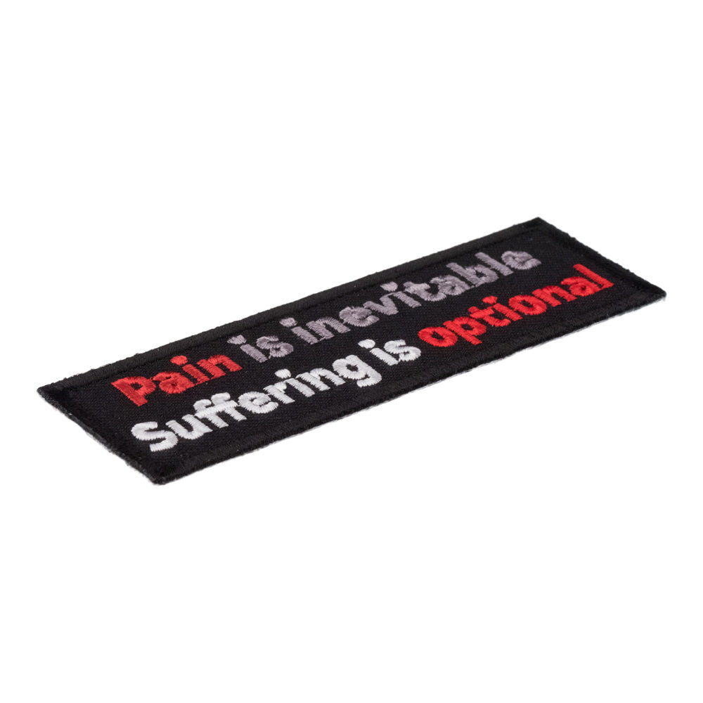 Pain Is Inevitable Suffering Is Optional Patch, Sayings Patches — detail view 2