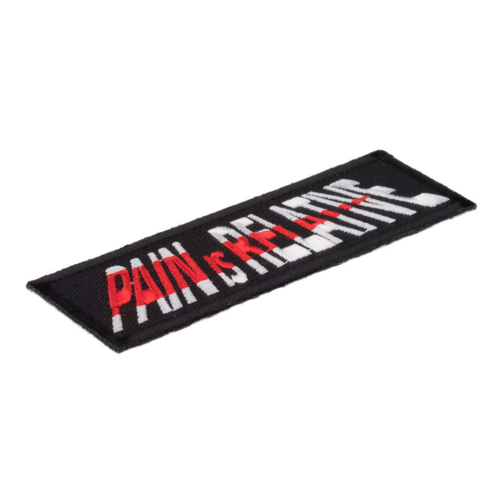 Pain Is Relative Red &amp; White Patch, Sayings Patches — detail view 1
