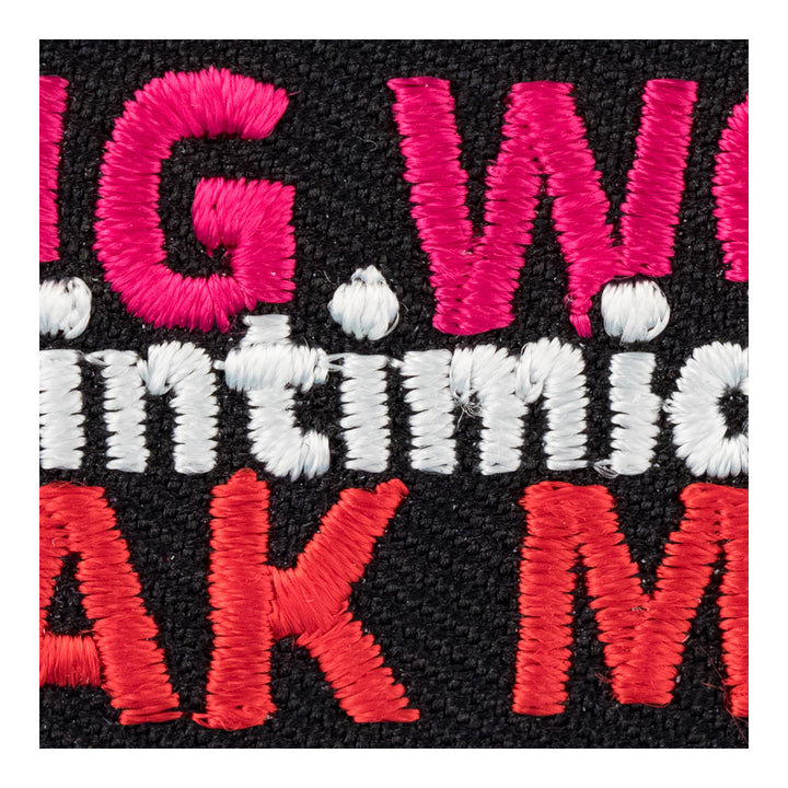 Strong Women Only Intimidate Weak Men Patch, Ladies Patches — detail view 1