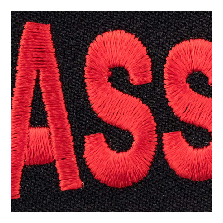 Ass Kicker Red White &amp; Black Patch, Sayings Patches — detail view 1