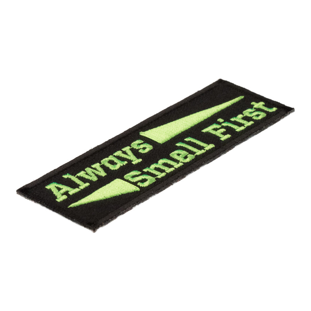 Always Smell First Lime Green Patch, Sayings Patches — detail view 1