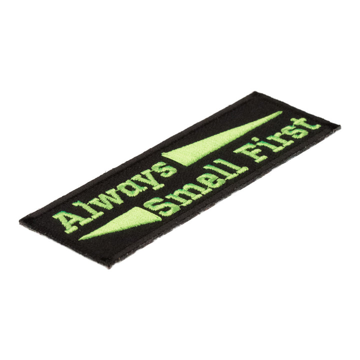 Always Smell First Lime Green Patch, Sayings Patches — detail view 1