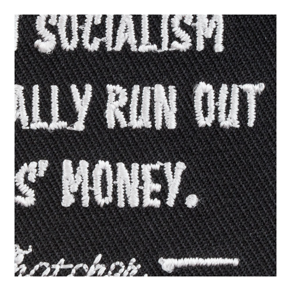 The Problem With Socialism Patch, Political Quote Patches — detail view 1