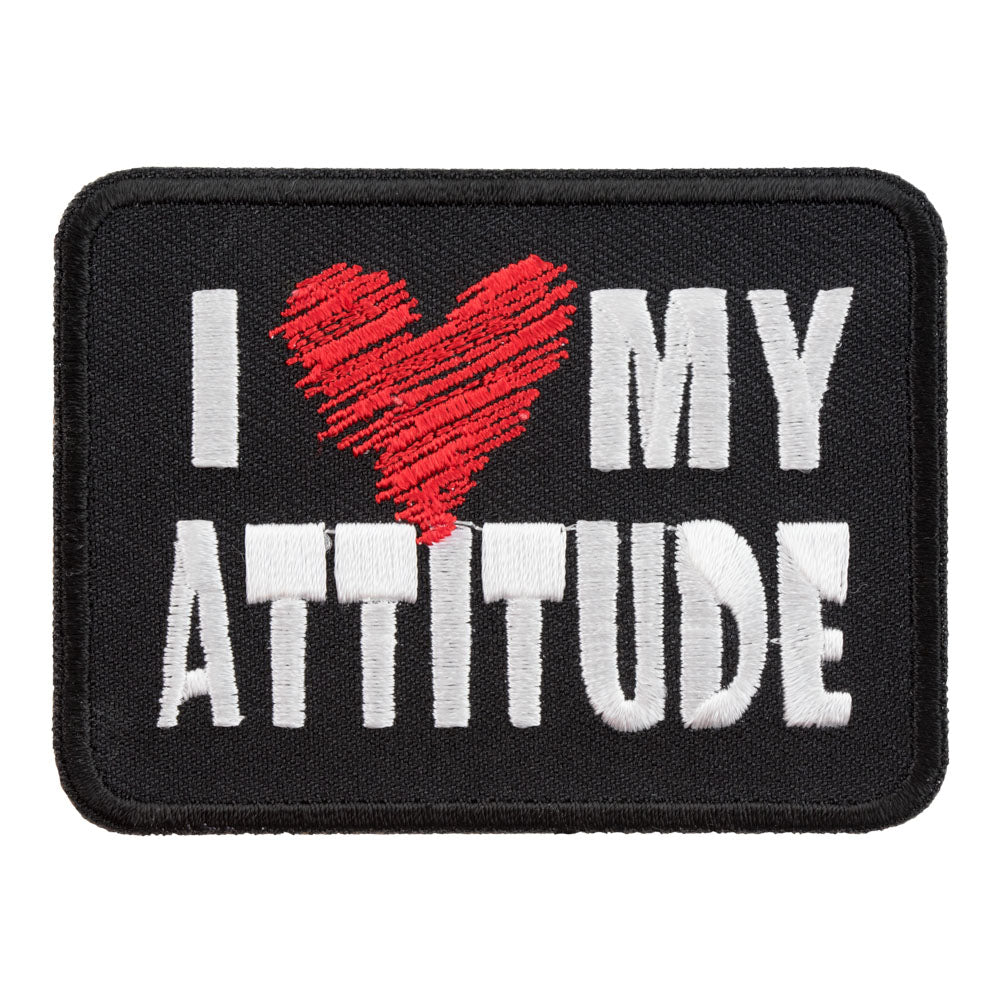 I Love My Attitude Patch, Funny Sayings Patches — product image