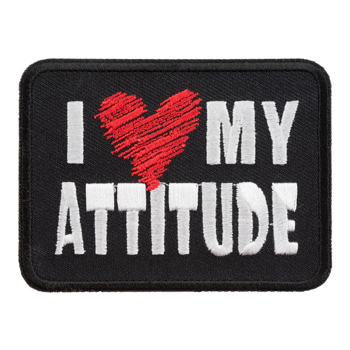 I Love My Attitude Patch, Funny Sayings Patches — product image