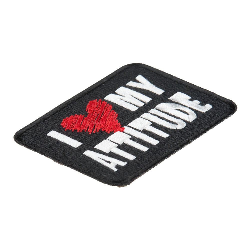 I Love My Attitude Patch, Funny Sayings Patches — detail view 2