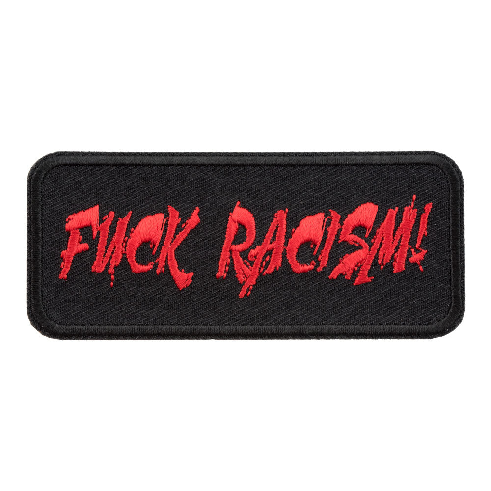 Fuck Racism Black & Red Patch, Social Injustice Patches — product image