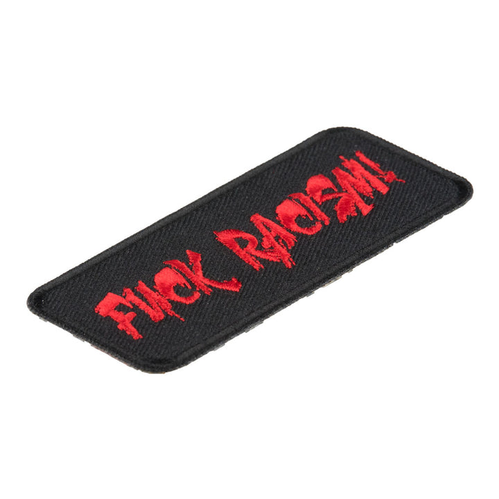 Fuck Racism Black &amp; Red Patch, Social Injustice Patches — detail view 2