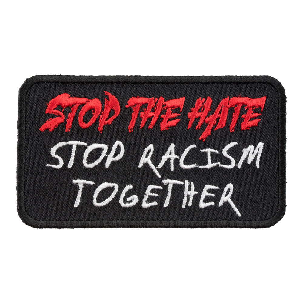 Stop The Hate Stop Racism Patch, Social Injustice Patches — product image