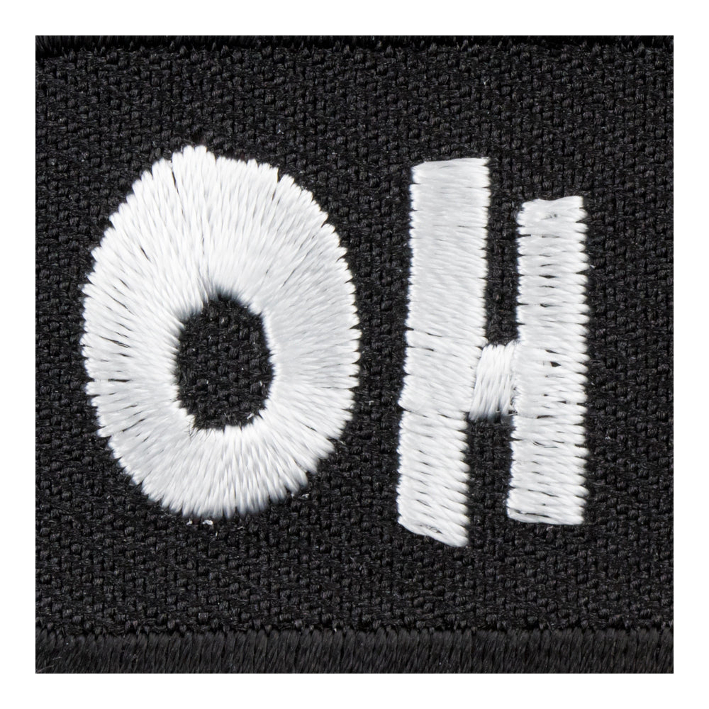 Oh Shit Black &amp; White Patch, Funny Sayings Patches — detail view 2