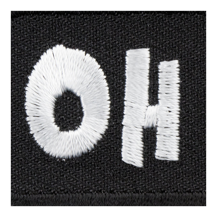 Oh Shit Black &amp; White Patch, Funny Sayings Patches — detail view 2