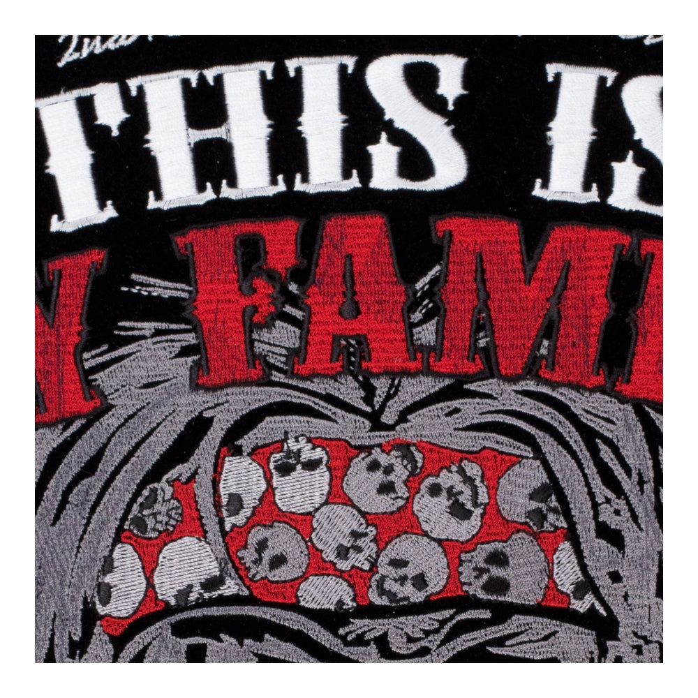 This Is My Family Guns &amp; Skull Patch, Large Size — detail view 2