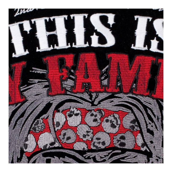 This Is My Family Guns &amp; Skull Patch, Large Size — detail view 2