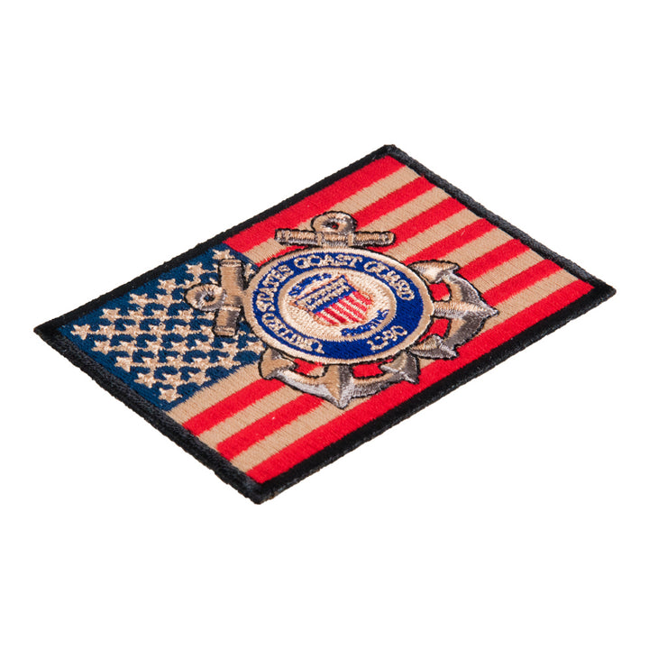 American Flag Coast Guard Patch, US Flag Patches — detail view 2