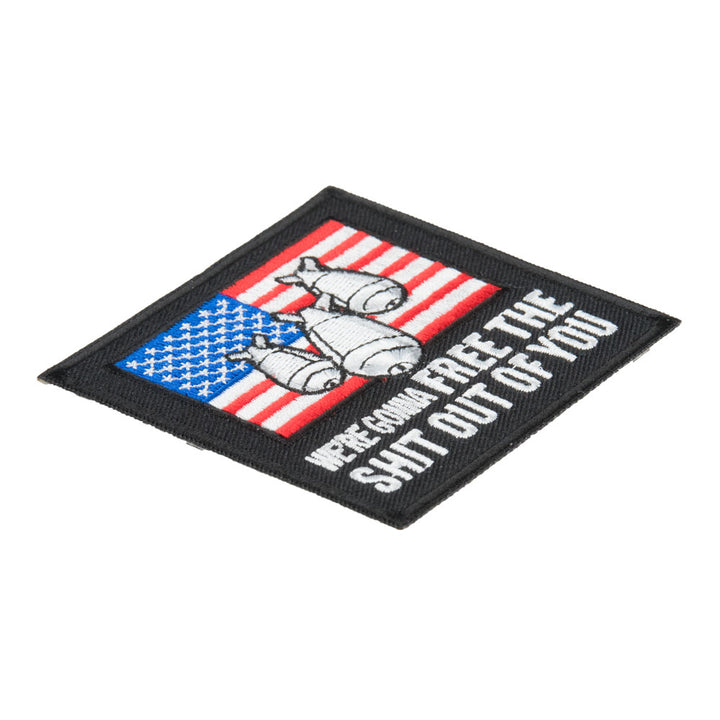 Free The Shit Out Of You Flag Patch, Patriotic Patches — detail view 2