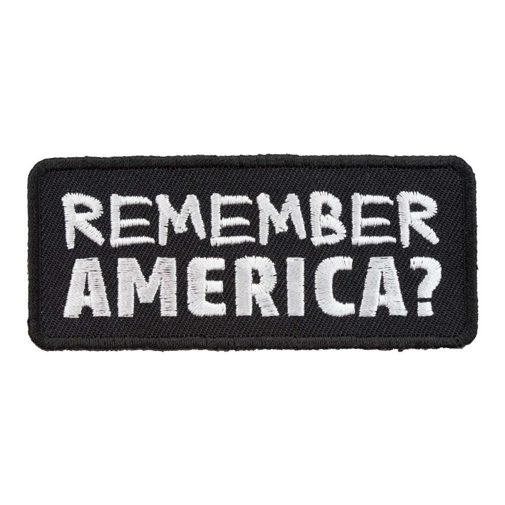 Remember America Patch, Patriotic Sayings Patches — product image